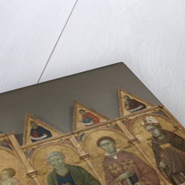 Virgin and Child with Saints Francis, Andrew, Paul, Peter, Stephen and Louis of Toulouse, c.1317-21 by Ugolino di Nerio