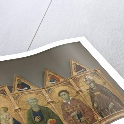 Virgin and Child with Saints Francis, Andrew, Paul, Peter, Stephen and Louis of Toulouse, c.1317-21 by Ugolino di Nerio