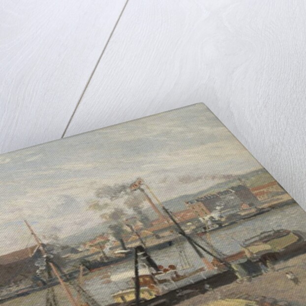 Port of Rouen, Unloading Wood, 1898 by Camille Pissarro