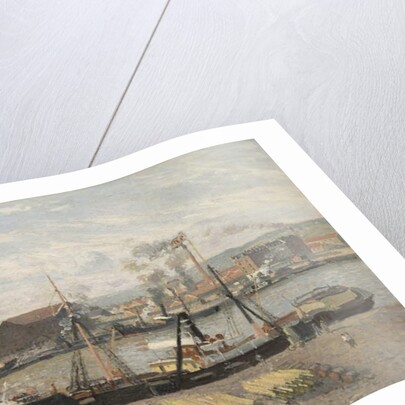 Port of Rouen, Unloading Wood, 1898 by Camille Pissarro