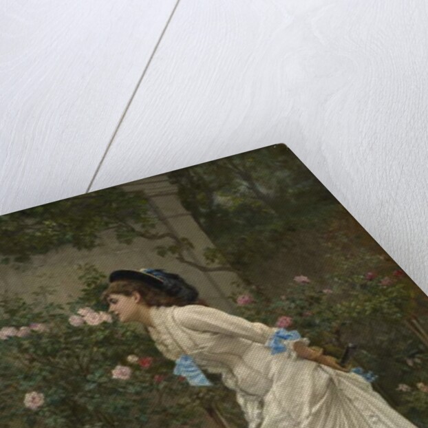 Woman and Roses, 1879 by Auguste Toulmouche