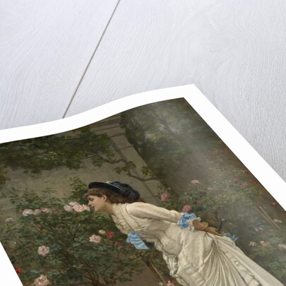 Woman and Roses, 1879 by Auguste Toulmouche