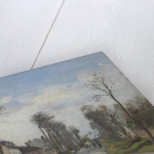 Route de Versailles, Louveciennes, 1870 by Camille Pissarro