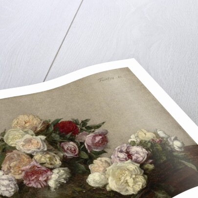 Roses in a Bowl and Dish, 1885 by Ignace Henri Jean Fantin-Latour