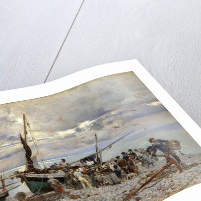 The Return of the Fishing Boats, Etretat, 1879 by Giovanni Boldini