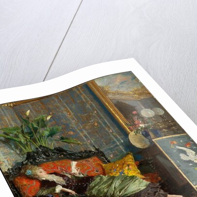 Young Woman Reading, 1875 by Lucius Rossi