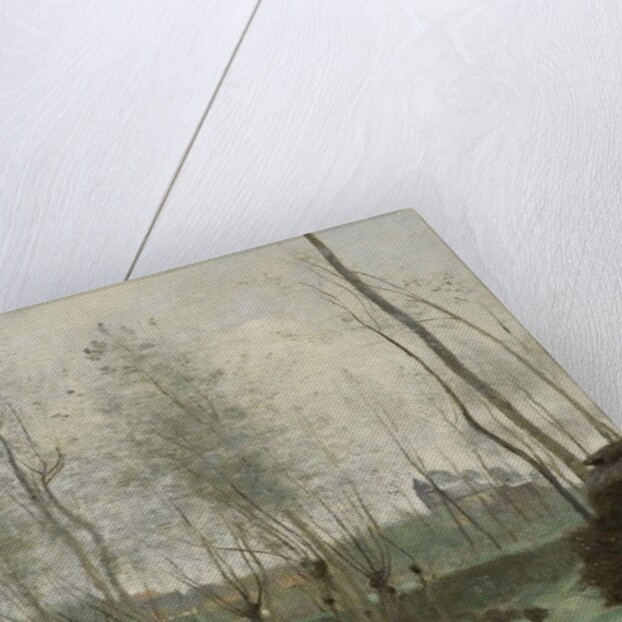 Washerwomen in a Willow Grove, 1871 by Jean Baptiste Camille Corot