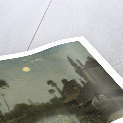 Moonlit River, c.1866-70 by Stanislas Victor Edouard Lepine