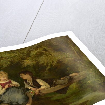 First Love, c.1872 by Timoleon Marie Lobrichon