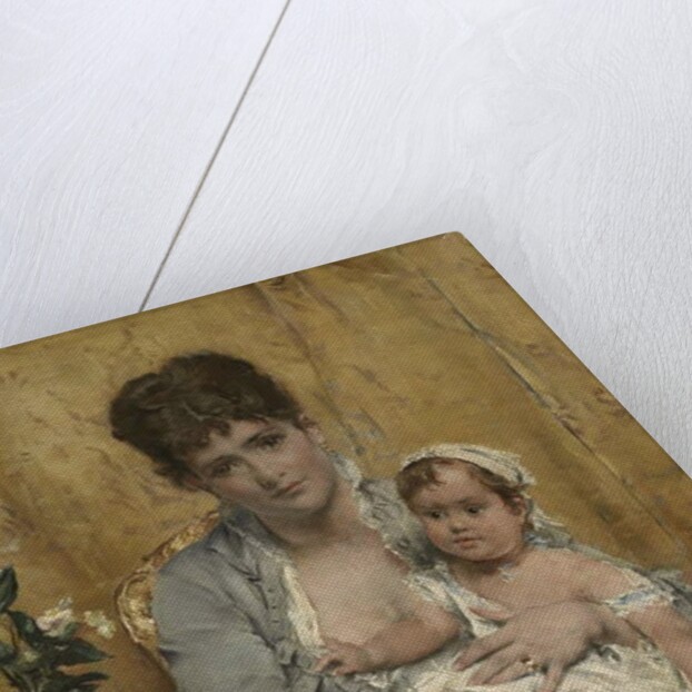 Mother and Child, c.1875-80 by Alfred Emile Stevens