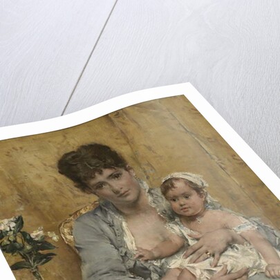 Mother and Child, c.1875-80 by Alfred Emile Stevens