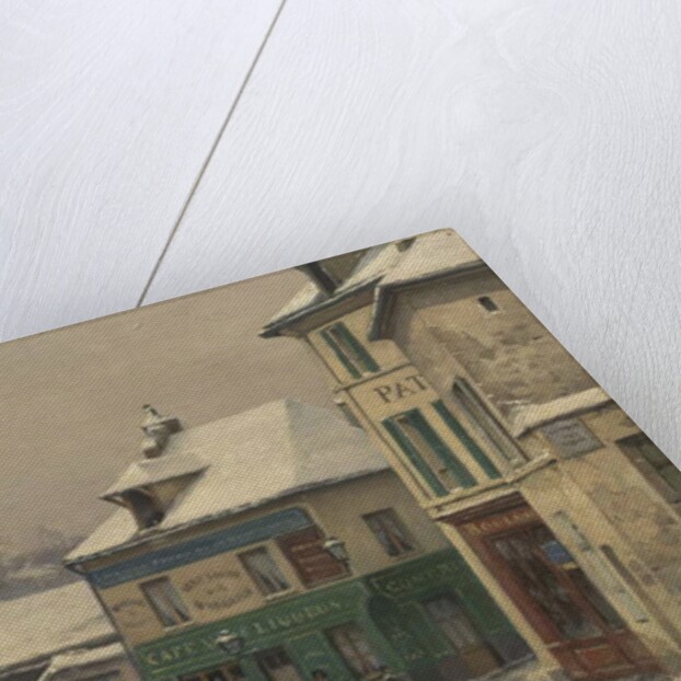 Snow Effect in the Suburbs, c.1875-85 by Victor Vignon