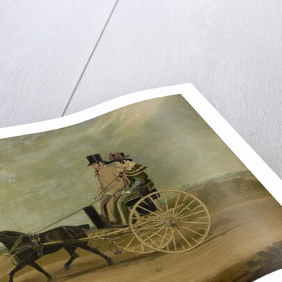 Tom Thumb with Peter Brown and His Wife in a Gig, 1828 by James Pollard