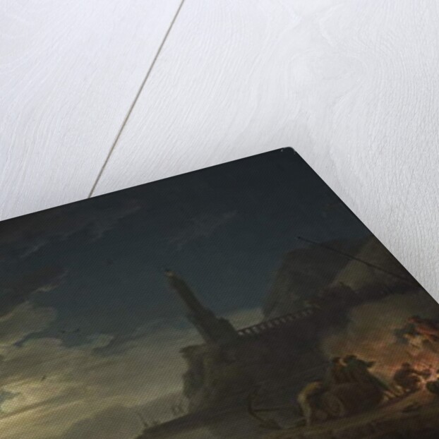 Coastal Scene in Moonlight, 1769 by Claude Joseph Vernet