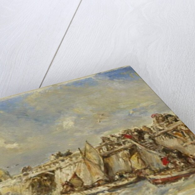 Landing Stage on the Jetty, c.1860 by Louis Eugene Gabriel Isabey