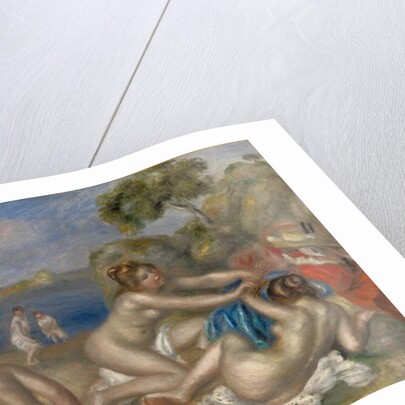 Bathers Playing with a Crab, c.1897 by Pierre Auguste Renoir
