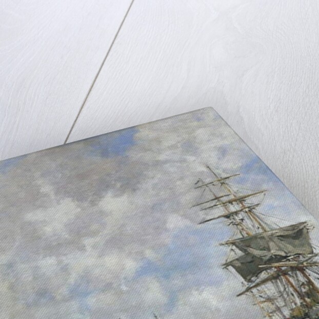 The Dock of Deauville, 1891 by Eugene Louis Boudin