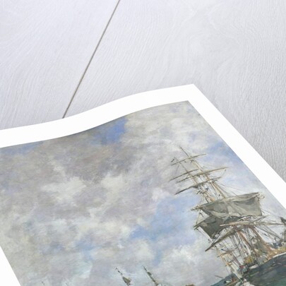 The Dock of Deauville, 1891 by Eugene Louis Boudin