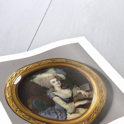 Portrait of a Woman at a Harpsichord, c.1788 by Francois Dumont