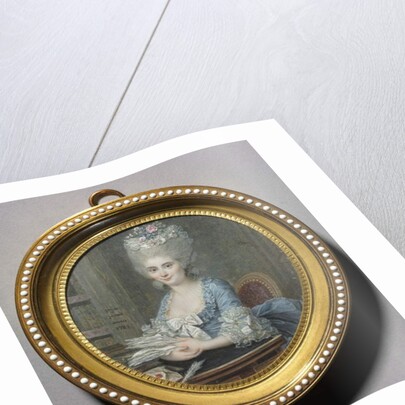 Portrait of a Woman in a Blue Dress, 1783 by Andre Pujos