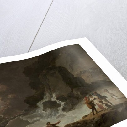 A Storm Behind the Isle of Wight, 1790s by Julius Caesar Ibbetson