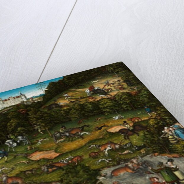 Hunting near Hartenfels Castle, 1540 by Lucas the Elder Cranach