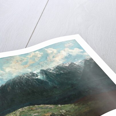 Panoramic View of the Alps, Les Dents du Midi, 1877 by Gustave Courbet