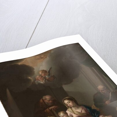 Presentation Sketch for 'The Holy Family with Saints Anne, Joachim, and John the Baptist', c.1729 by Francesco Trevisani