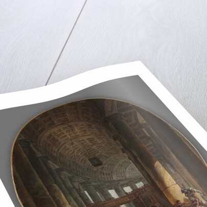 The Colonnade of St. Peter's, Rome, during the Conclave, c.1769 by Hubert Robert