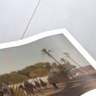 Leaving the Oasis, 1880s by Jean Leon Gerome