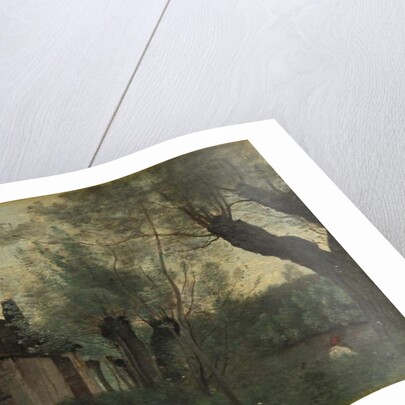 Willows and Farmhouse at Sainte-Catherine-lès-Arras, 1871 by Jean Baptiste Camille Corot