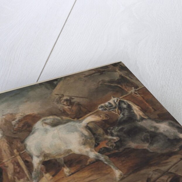 Fighting Horses, c.1820 by Theodore Gericault