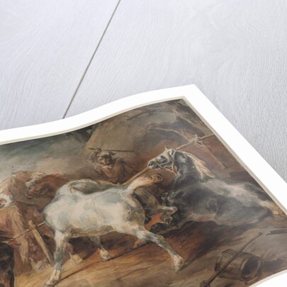 Fighting Horses, c.1820 by Theodore Gericault