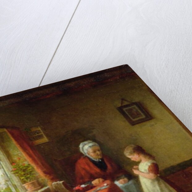 The First Sewing Lesson, 1889 by Frederick Daniel Hardy