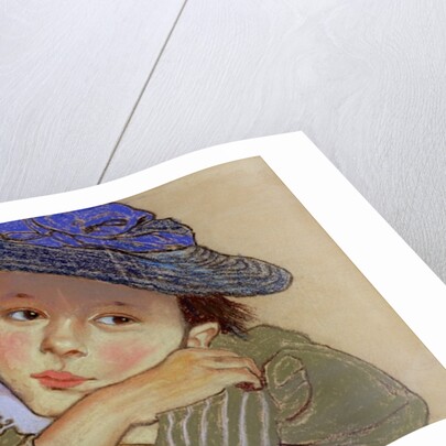 Girl in a Blue Hat, 1895 by Stanislaw Wyspianski