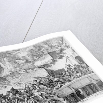 Vienna Print Cycle, Explosion of a Mine and Countermine, Raid on the Turks, 1683 by Romeyn de Hooghe