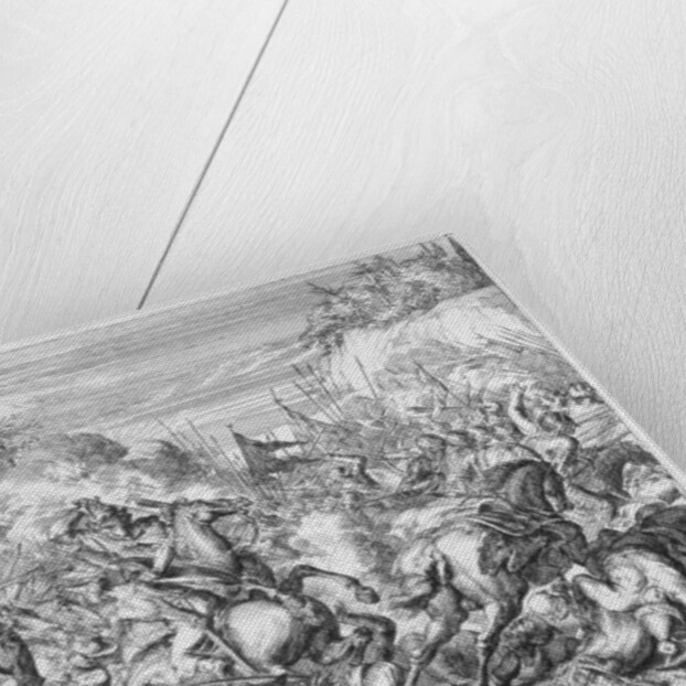 Vienna Print Cycle, Polish Cavalry Beginning Battle in the Vienna forest, 1683 by Romeyn de Hooghe