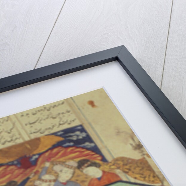 Battle between Feradin and Zahaki by Persian School