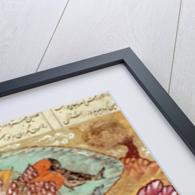 Rostam carried by Akwan-Diwa by Persian School