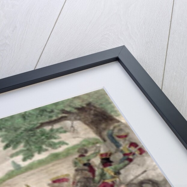 Death of Prince Joseph Poniatowski in the Elstera River, 1813 by French School