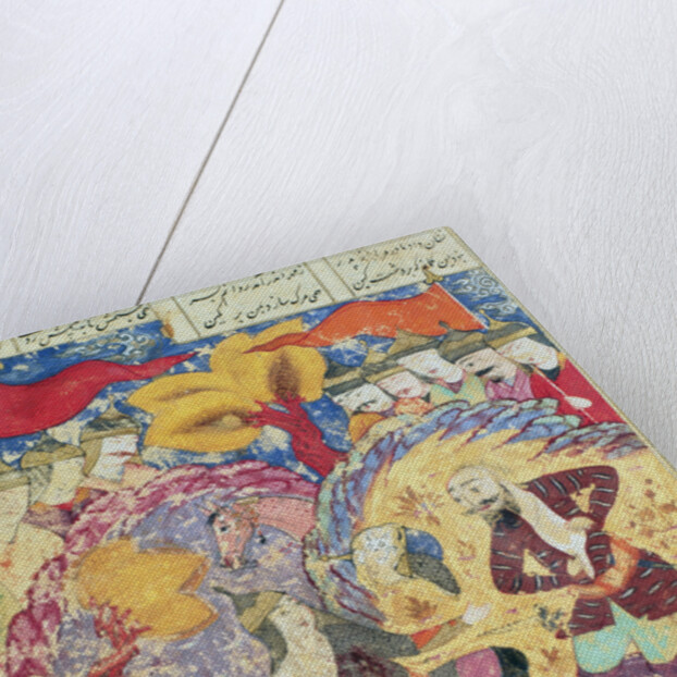 Rostam mourning the death of Sohrab by Persian School