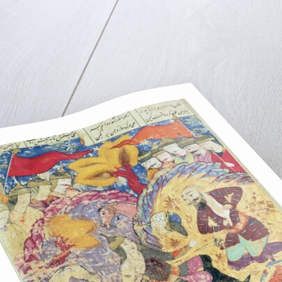 Rostam mourning the death of Sohrab by Persian School