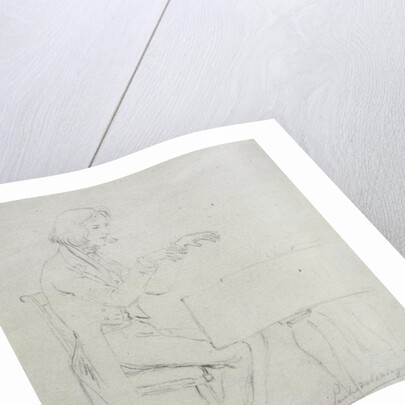 Frederic Chopin at the Grand Piano by January Suchodolski