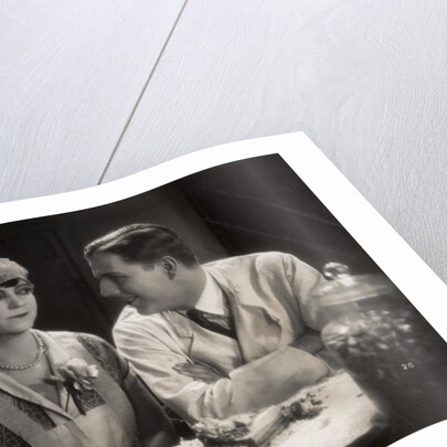 Still from the film 'Tragedy of the Street' with Asta Nielsen and Werner Pittschau, 1927 by German Photographer