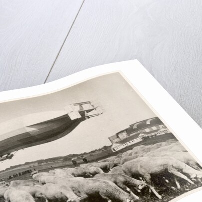 The passenger Zeppelin LZ10, 'Schwaben' in flight, 1911 by German Photographer