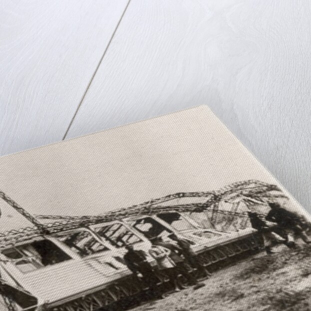 The ruins of the Zeppelin LZ10 'Schwaben' after its destruction on 28 June 1912 by German Photographer