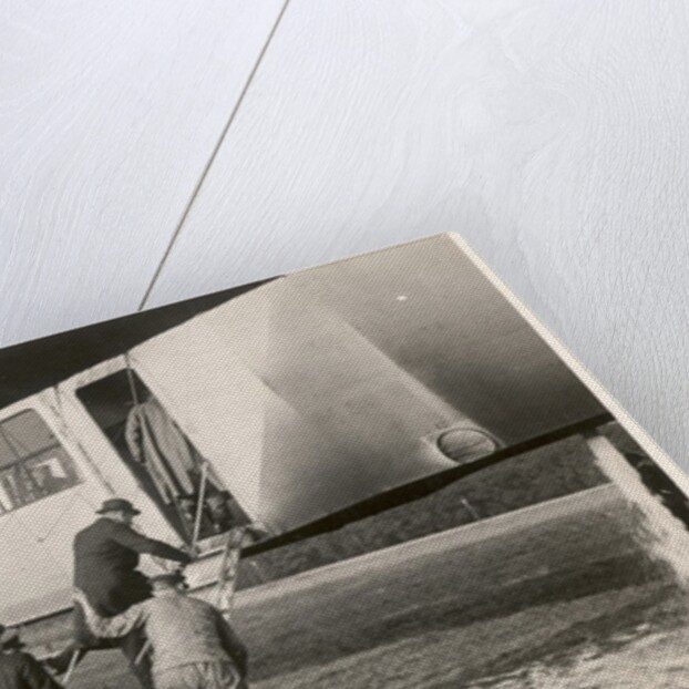 Passengers boarding the Zeppelin LZ11 'Viktoria-Luise', between 1912-14 by German Photographer