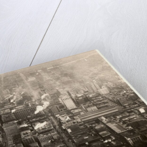 Aerial photo of downtown Philadelphia, taken from the LZ 127 Graf Zeppelin, 1928 by German Photographer