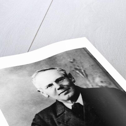 Portrait of Austrian poet Peter Rosegger by German Photographer