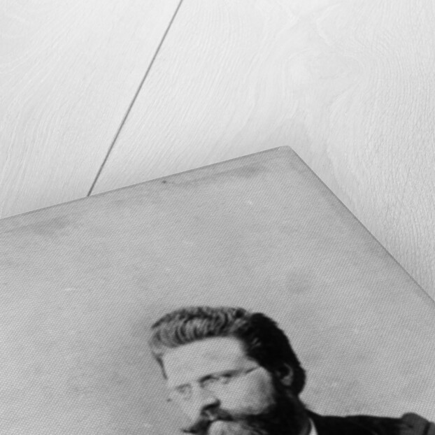 Portrait of Norwegian writer Bjoernstjerne Bjoernson, c.1865 by German Photographer